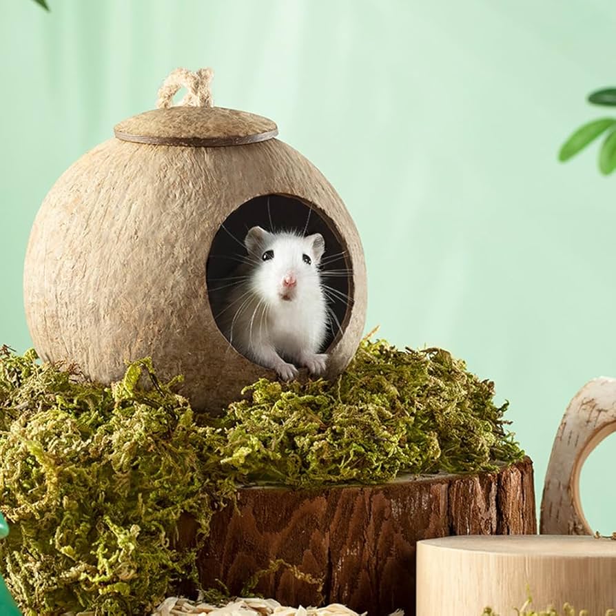 Amazon | IYOIYA ココナッツハウス 小動物 夏 対策 ひんやり